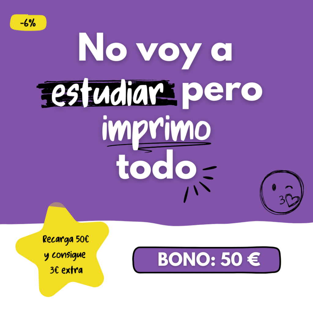 No voy a estudiar pero imprimo todo