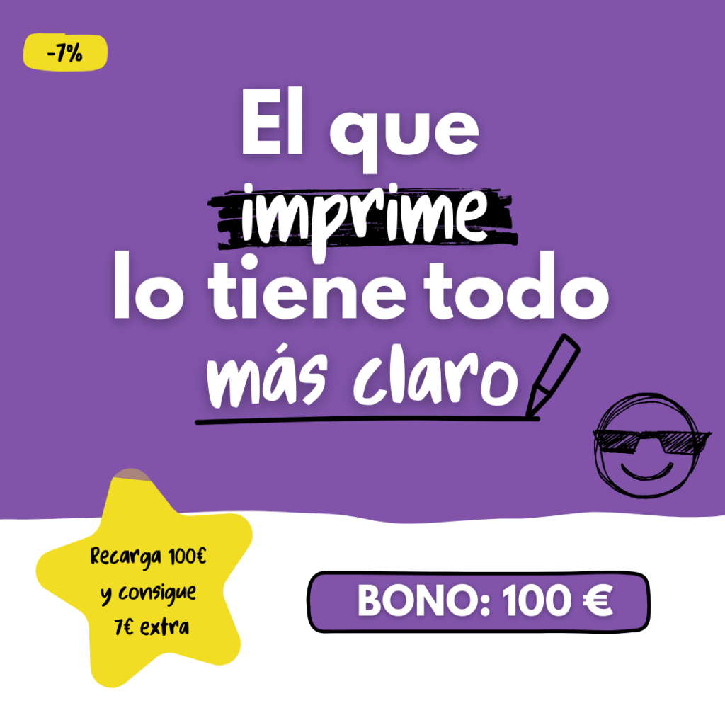 El que imprime lo tiene más claro